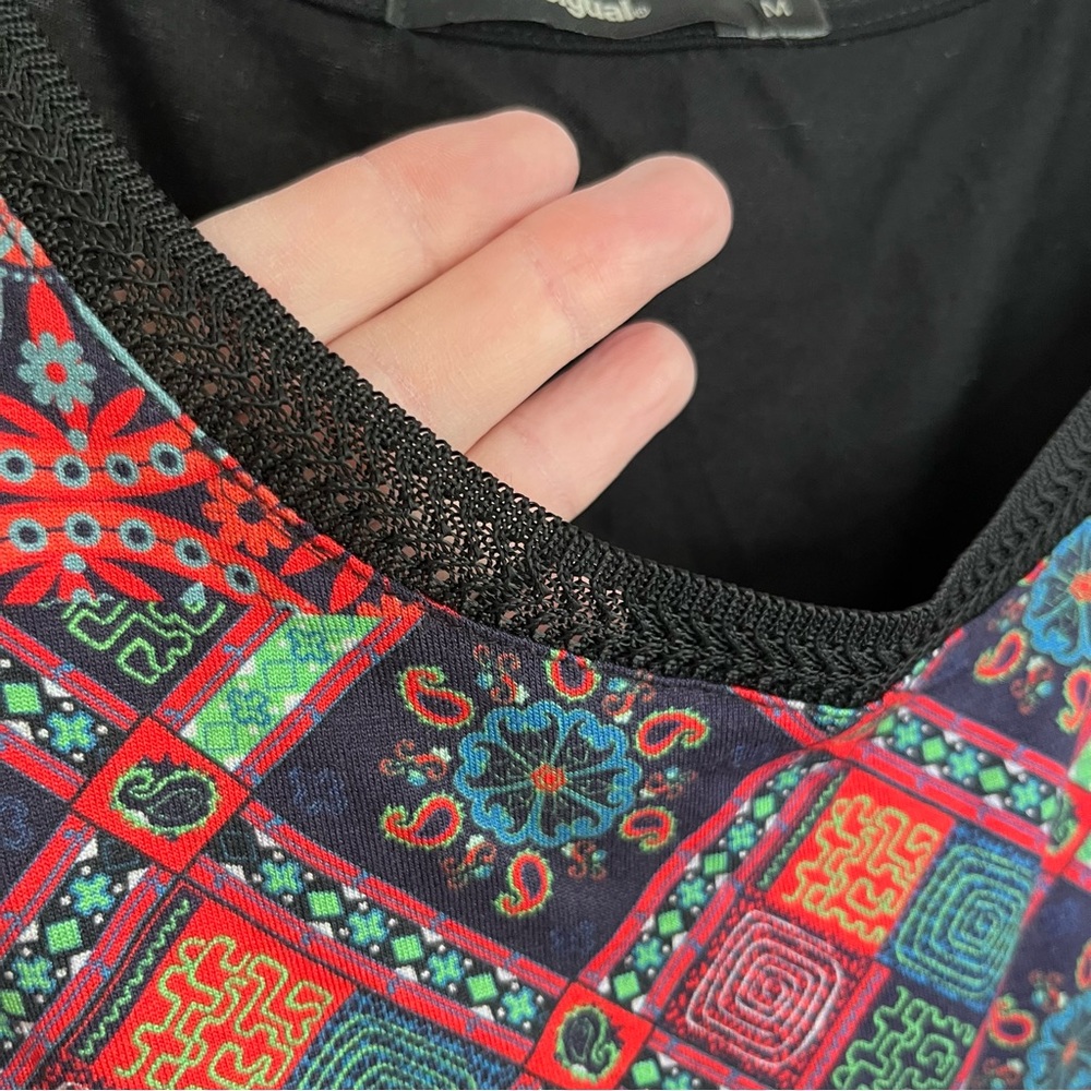 Desigual Boho Geometric‎ Tunic Tank Top Medium - Picture 4 of 9